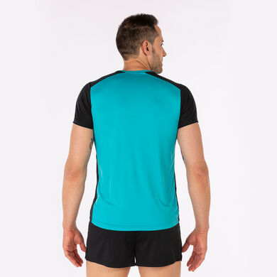 Camiseta manga corta hombre Record II turquesa negro