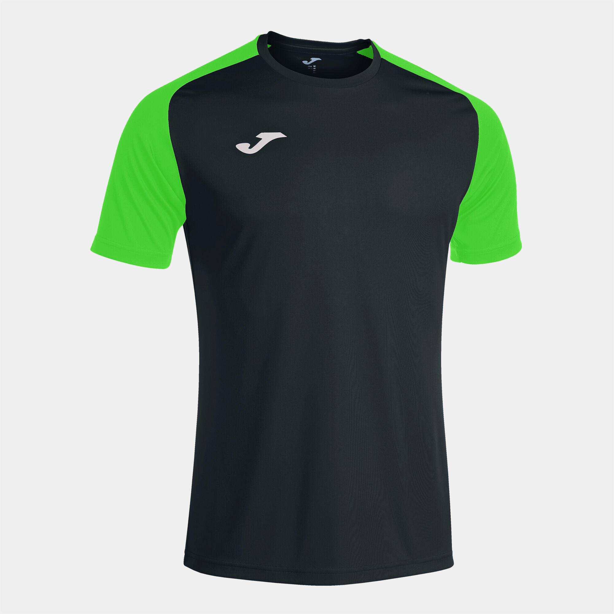 Maglia a manica corta uomo Academy IV nero verde fluorescente JOMA