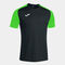 Maillot manches courtes homme Academy IV noir vert fluo