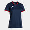 Camiseta manga corta mujer COMBI PREMIUM marino rojo