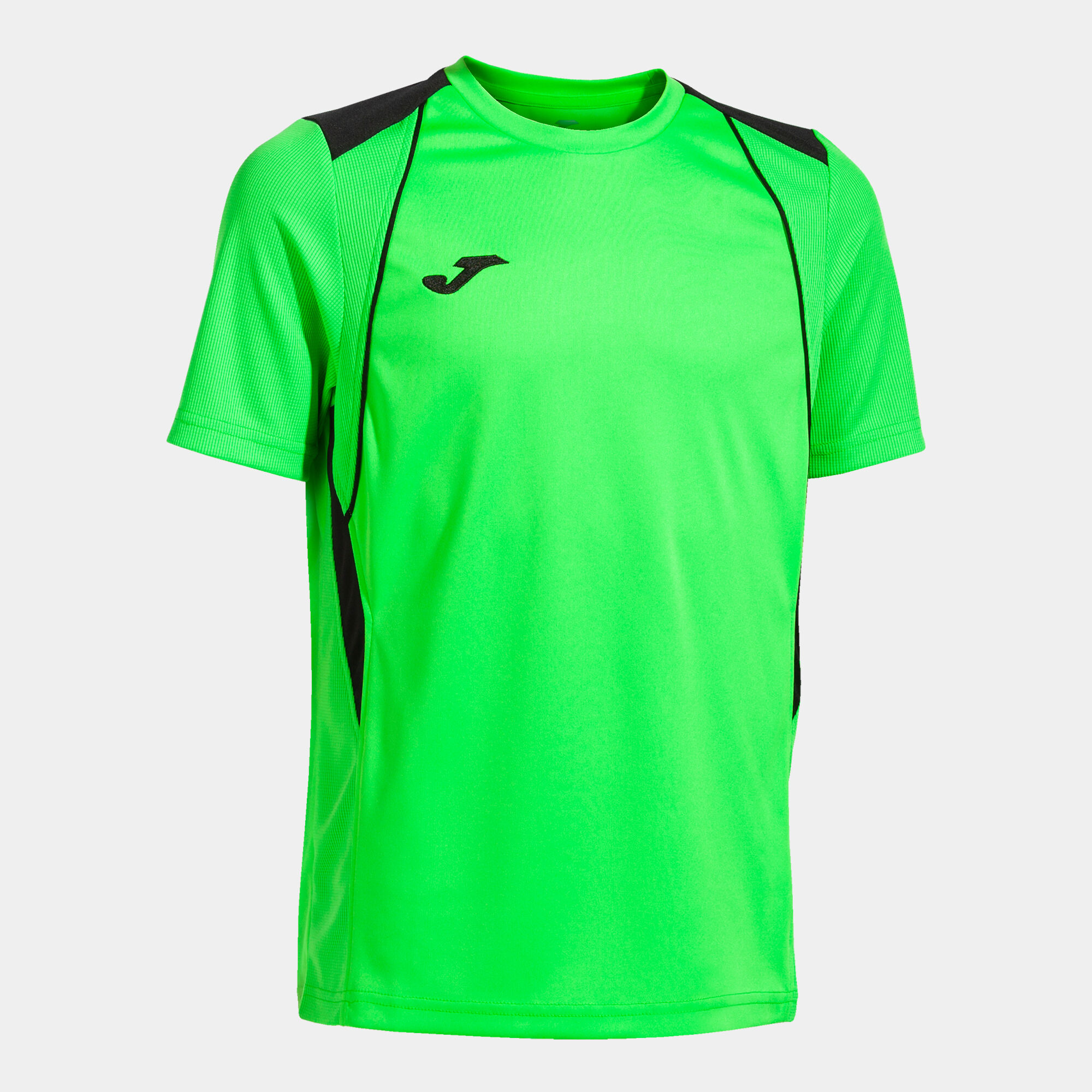 T-shirt manga curta homem Championship VII verde fluorescente preto