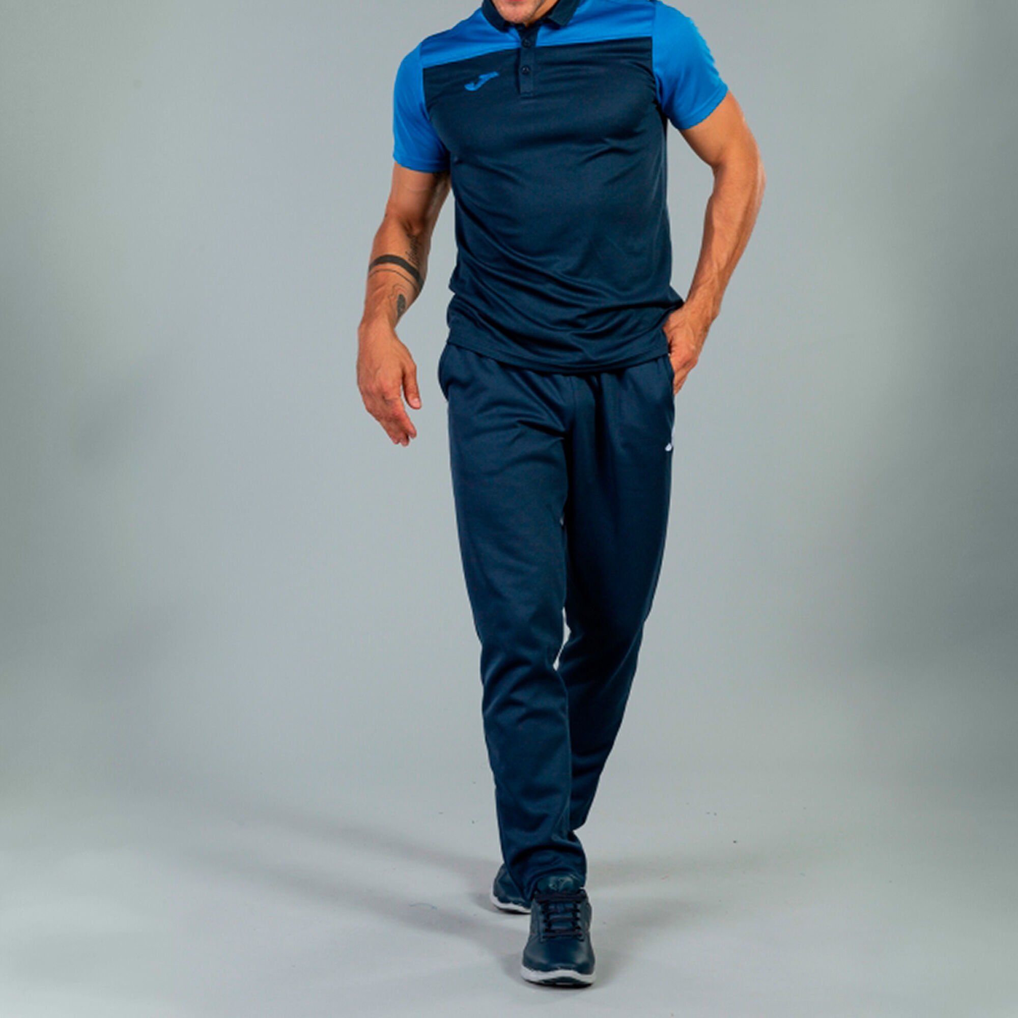 Polo bleu shop roi homme