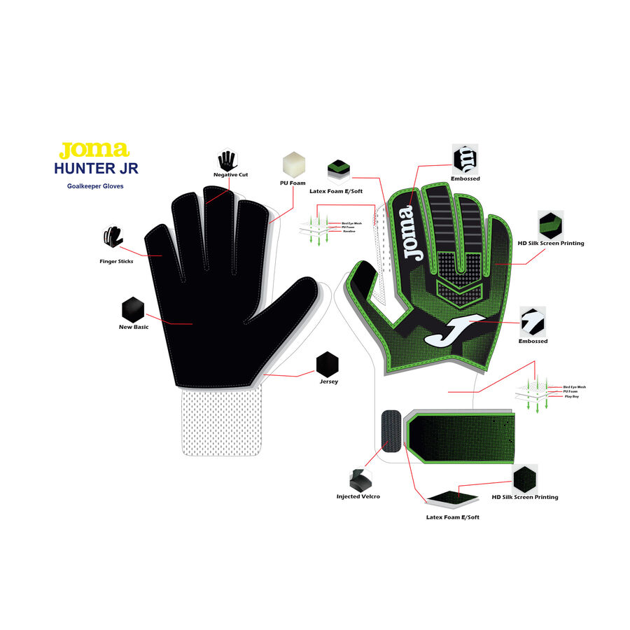 GUANTES PORTERO HUNTER JR