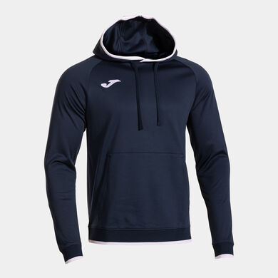 Hooded sweater man Combi Premium dark navy white