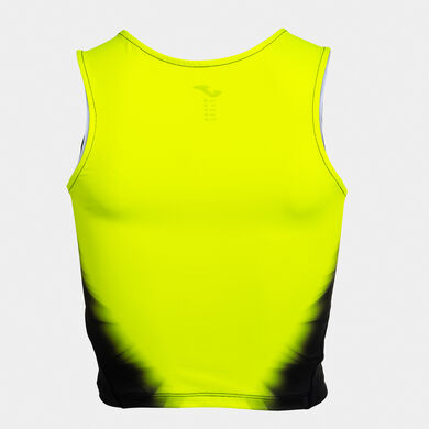 Top mujer Elite XI amarillo flúor negro