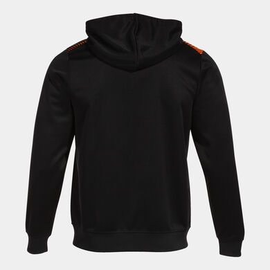 Giacca con cappuccio uomo Eco Supernova nero arancione