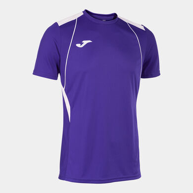 Tricou cu m&acirc;necă scurtă bărbaȚi Championship VII mov alb