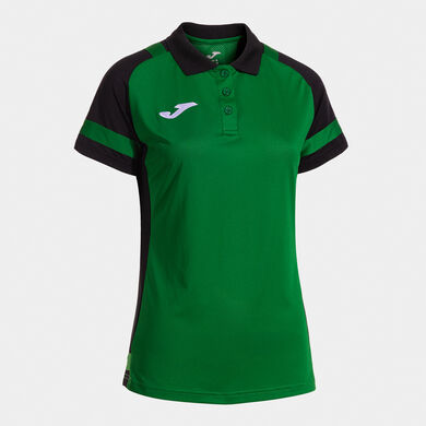 Polo manica corta donna Lider verde nero