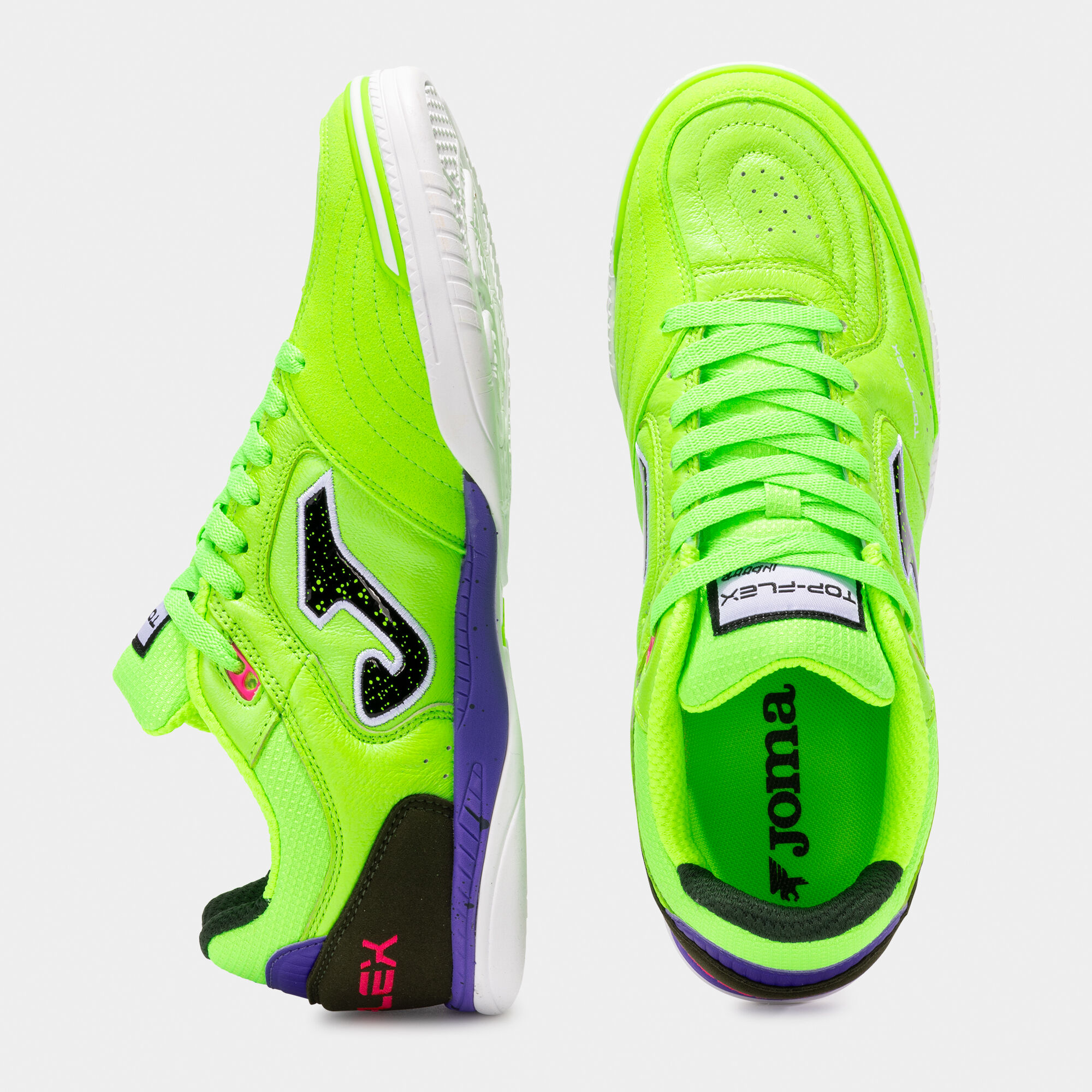 Futsal shoes Top Flex 25 indoor fluorescent green | JOMA®