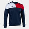 Sweat-shirt homme Crew V bleu marine rouge
