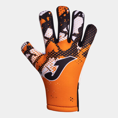Guanti portiere calcio Hunter arancione fluorescente nero
