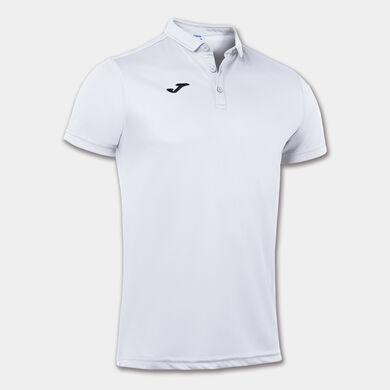 Polo shirt short-sleeve man Hobby white