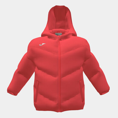 Anorak junior Lion fluorescencyjny koralowy