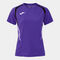 Tricou cu m&acirc;necă scurtă damă Championship 20 violet negru