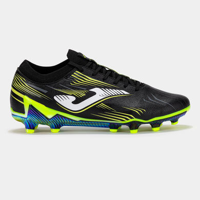 Fußballschuhe Propulsion Top 25 fester boden schwarz gelb