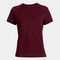 Camiseta manga corta mujer Heroic burdeos negro