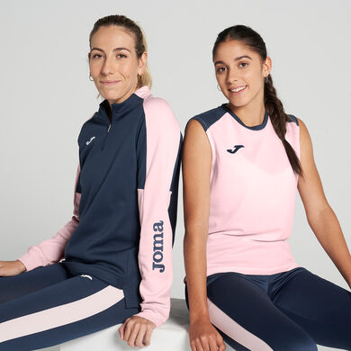 Tricou cu bretele damă Eco Championship roz bleumarin