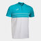 Polo manches courtes homme Smash blanc bleu