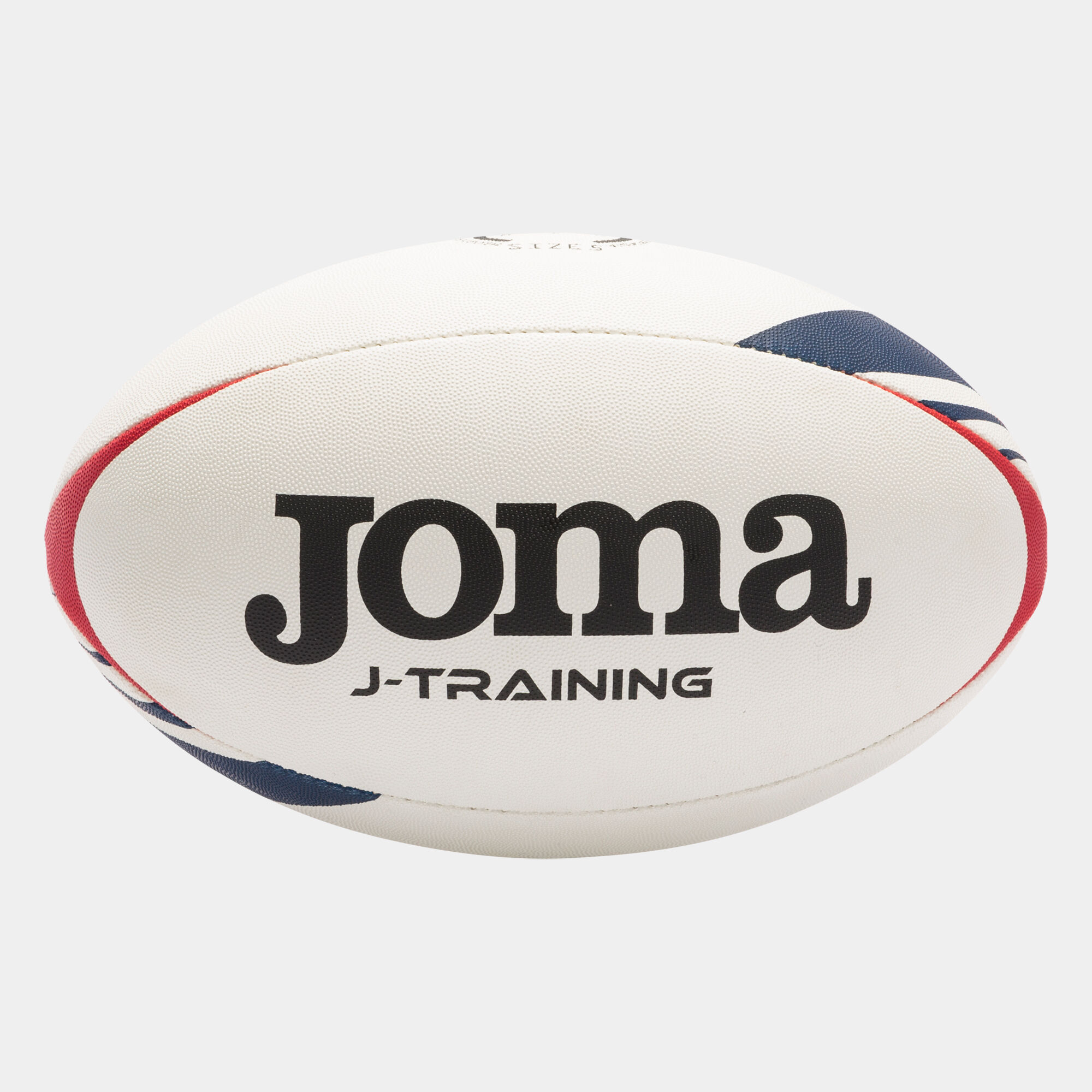 Ballon rugby J-Training blanc rouge bleu marine
