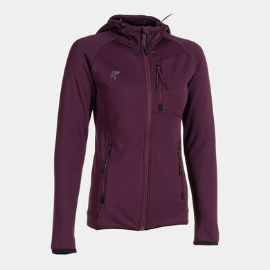 Chaqueta con capucha mujer Explorer burdeos