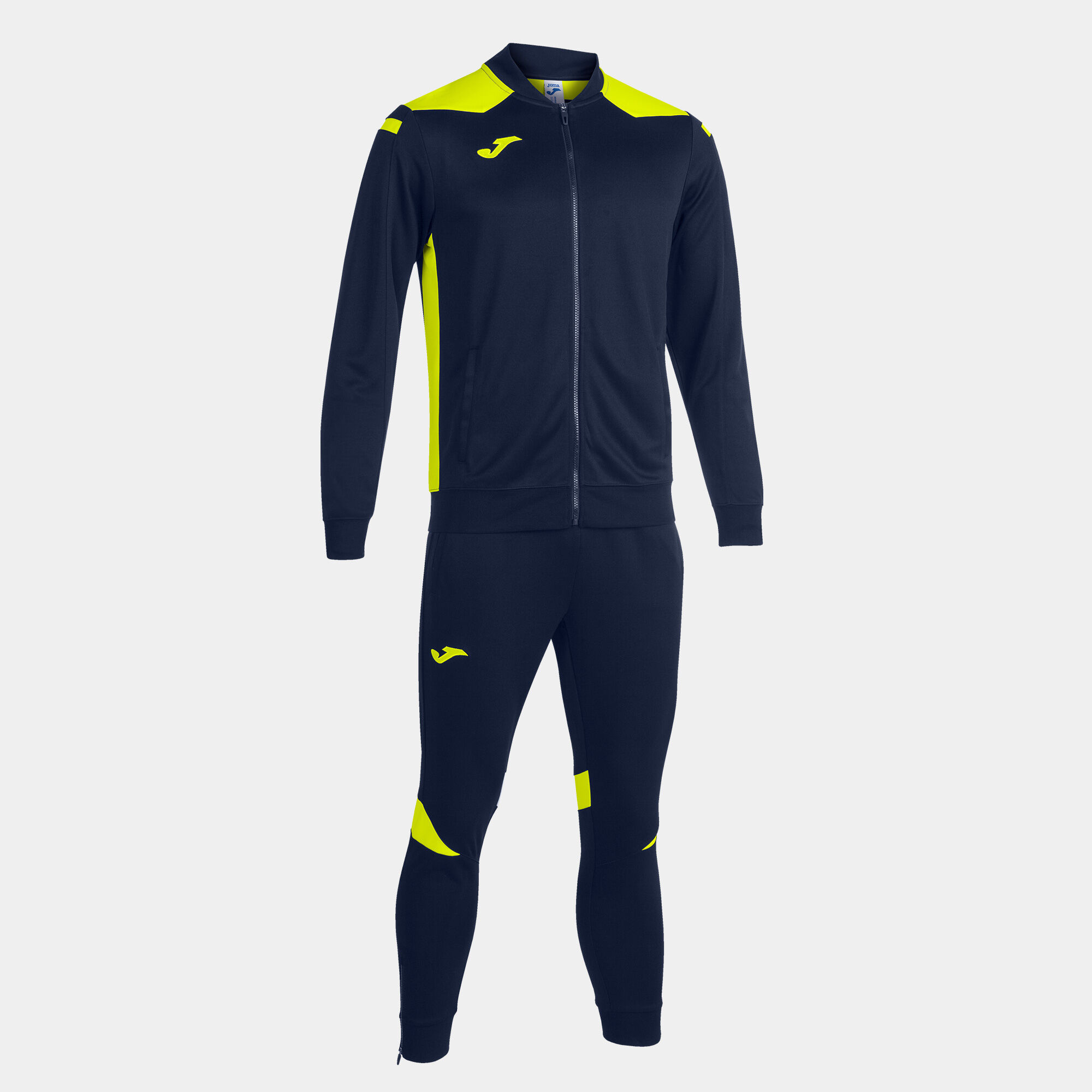 Tracksuit man Championship VI navy blue fluorescent yellow JOMA