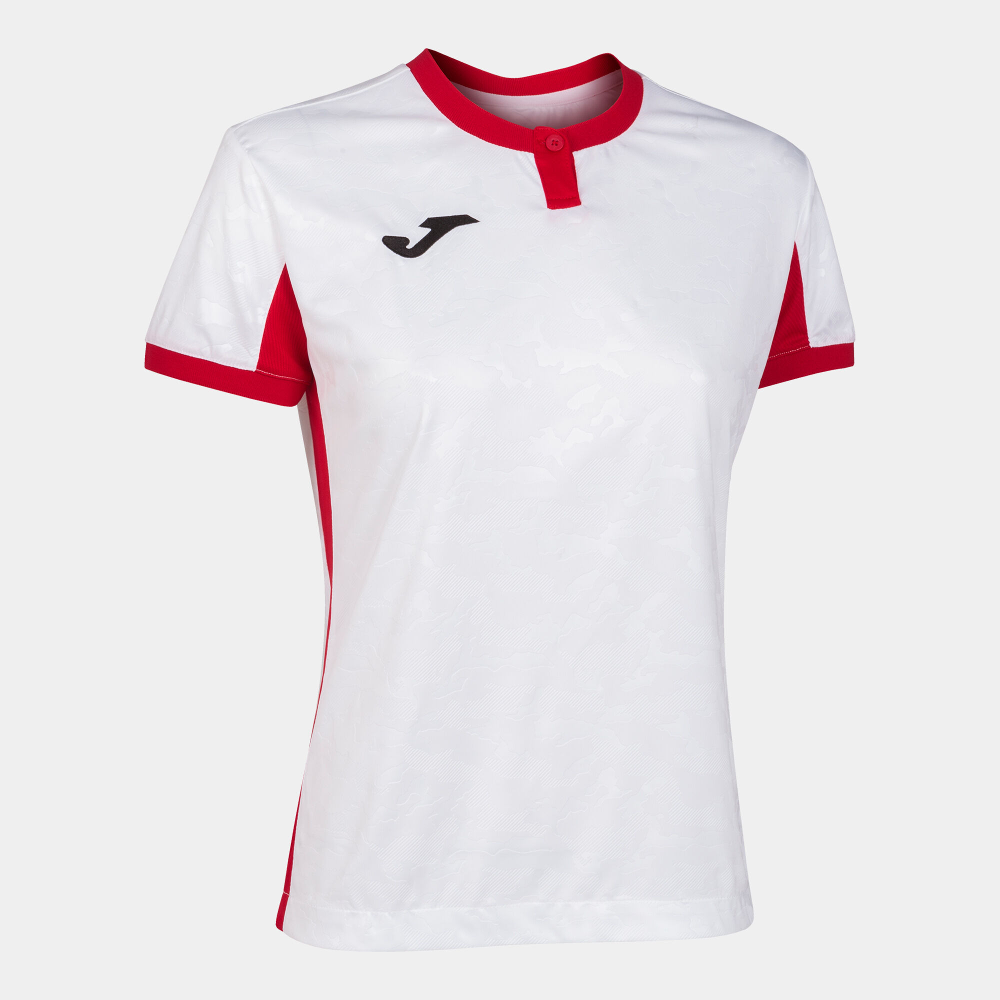Maillot manches courtes femme Toletum II blanc rouge