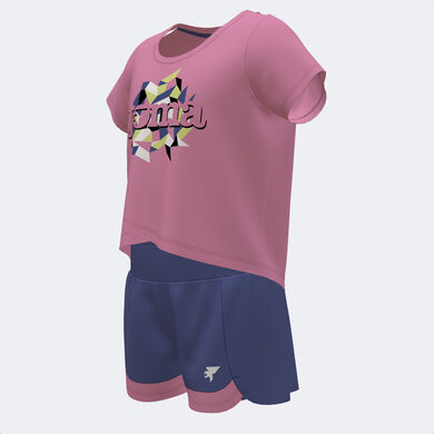 Set bambina Tangram rosa blu reale