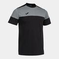 CAMISETA MANGA CORTA HOMBRE CREW V NEGRO GRIS