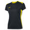 MAILLOT MANCHES COURTES FEMME CAMPUS II NOIR JAUNE