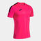 Shirt short sleeve man Olimpiada fuchsia black