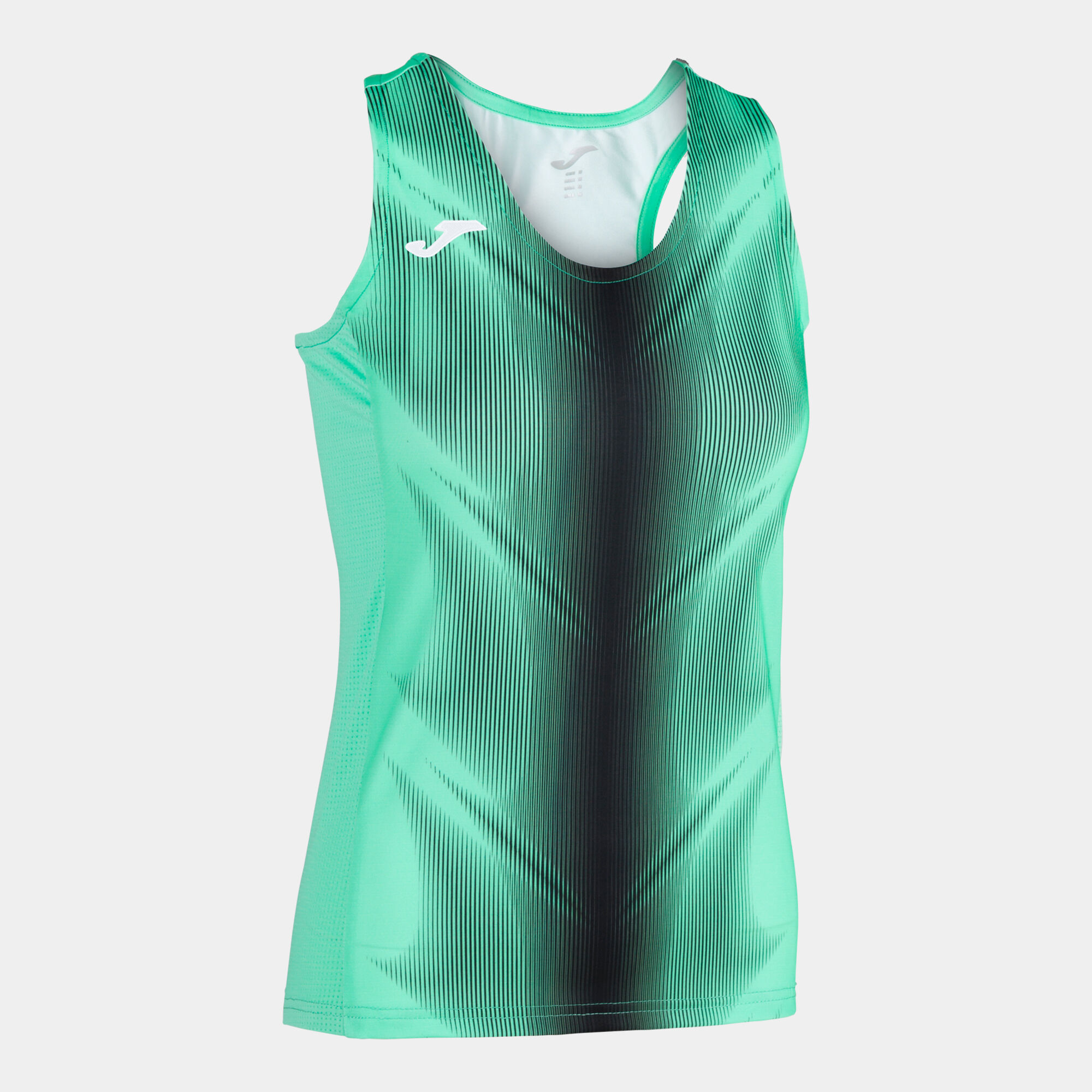 Schulterriemen-shirt frau Olimpia grün schwarz