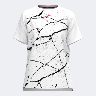 Maglia a manica corta unisex R-Night bianco nero