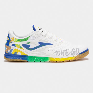 Scarpe calcio a 5 Dz-7 25 Dyego Zuffo indoor bianco blu