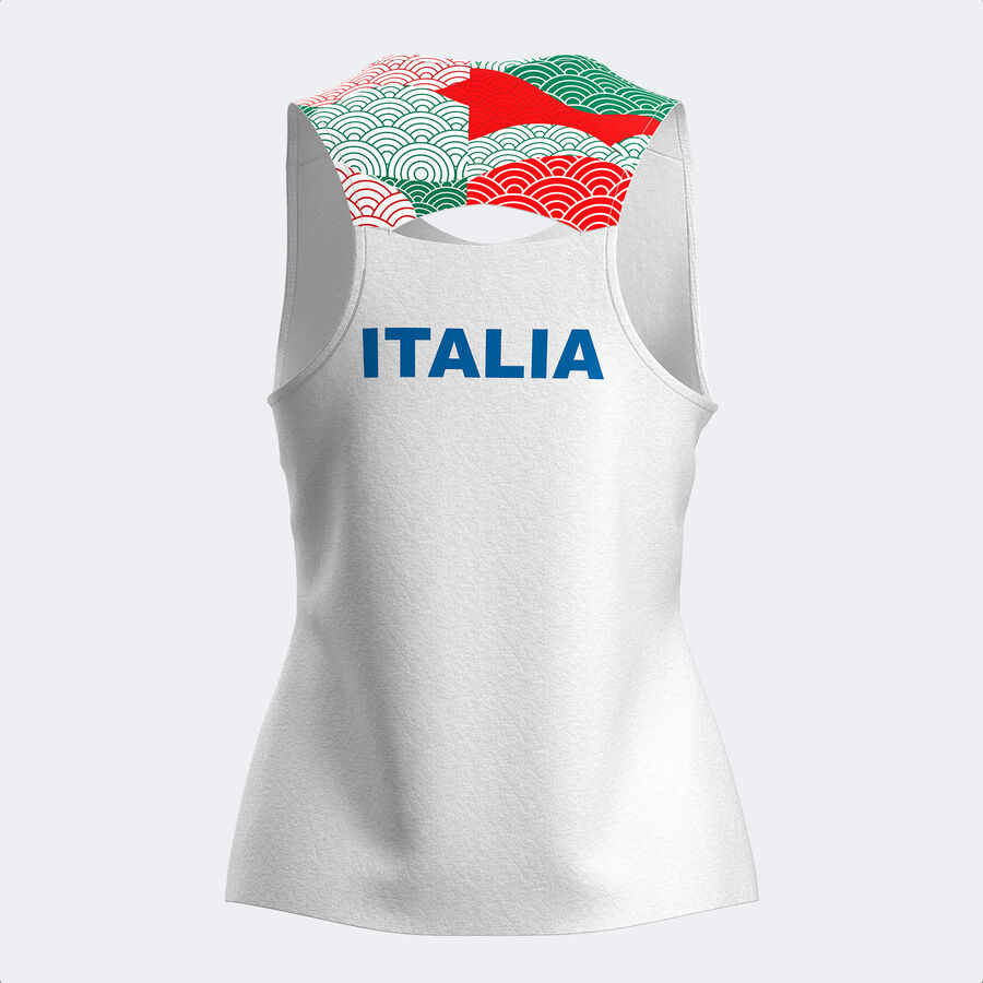 CAMISETA SIN MANGAS MUJER COMP. OFI. FED. ITALIA TENIS Y PADEL