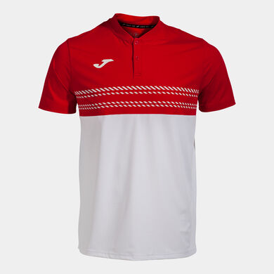 Polo manga corta hombre Smash blanco rojo