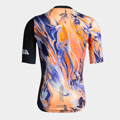 Maglia da ciclismo unisex Crono viola nero