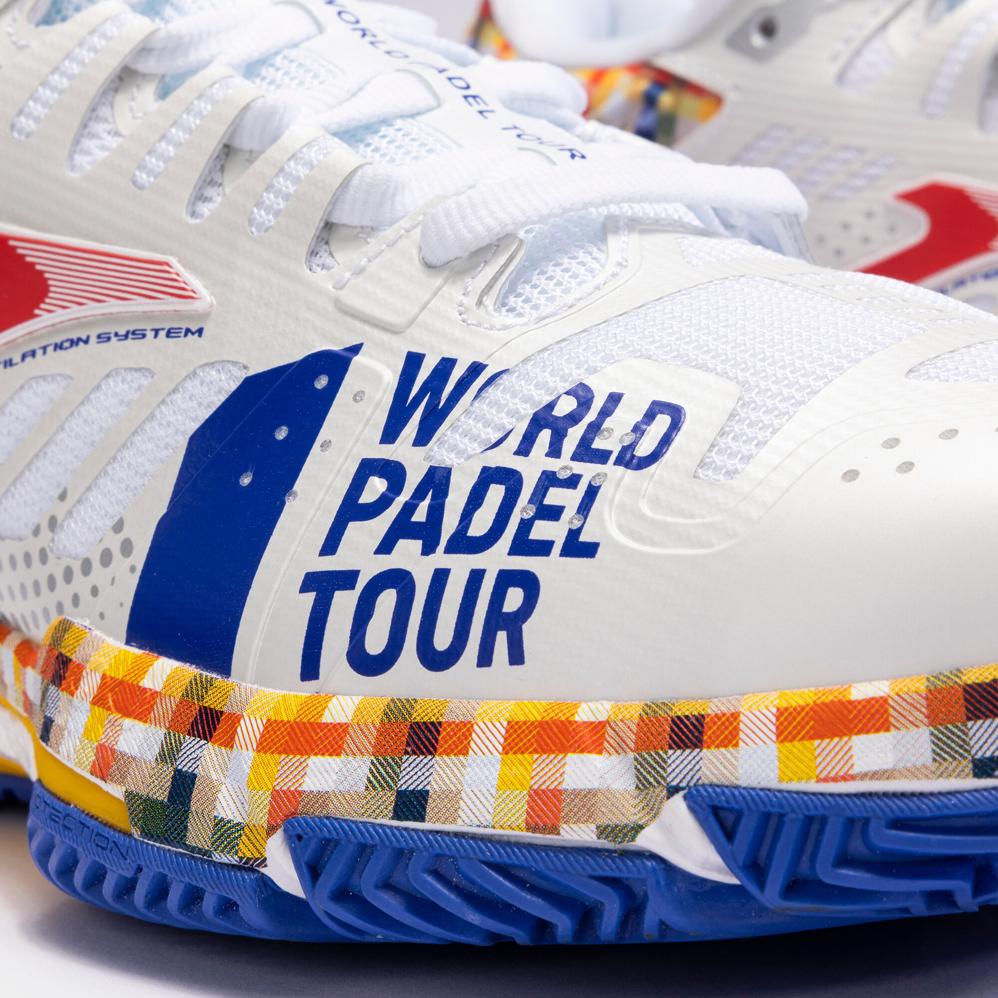 Shoes T.Slam 23 World Padel Tour - Wpt clay man white royal blue
