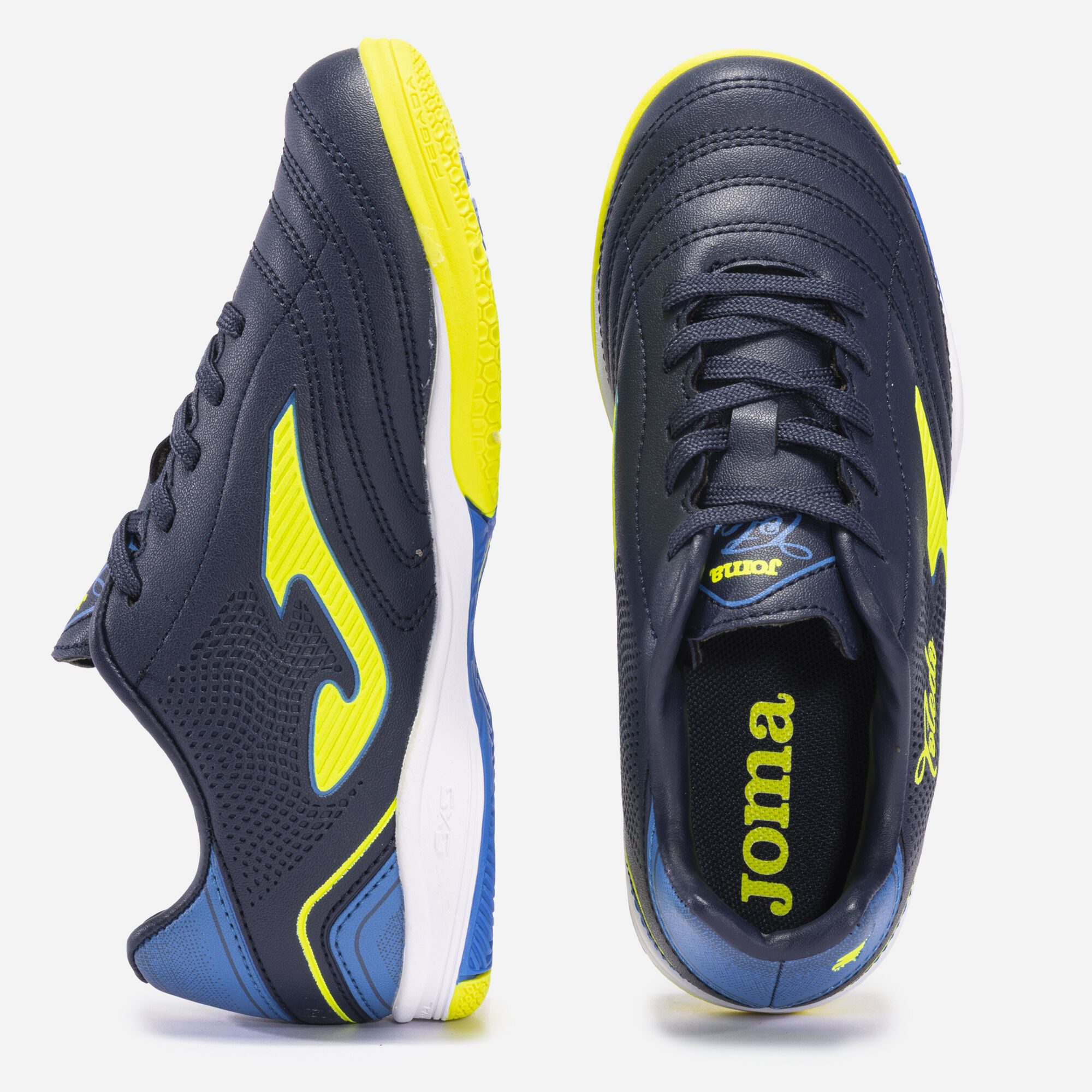 Futsal shoes Toledo Jr 23 indoor junior navy blue yellow