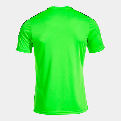 Camiseta manga corta hombre Olimpiada verde fl&uacute;or negro