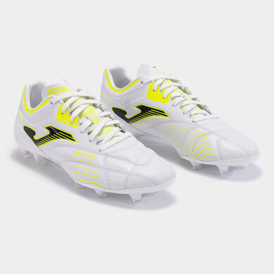 Botas fútbol Score 24 terreno firme FG blanco