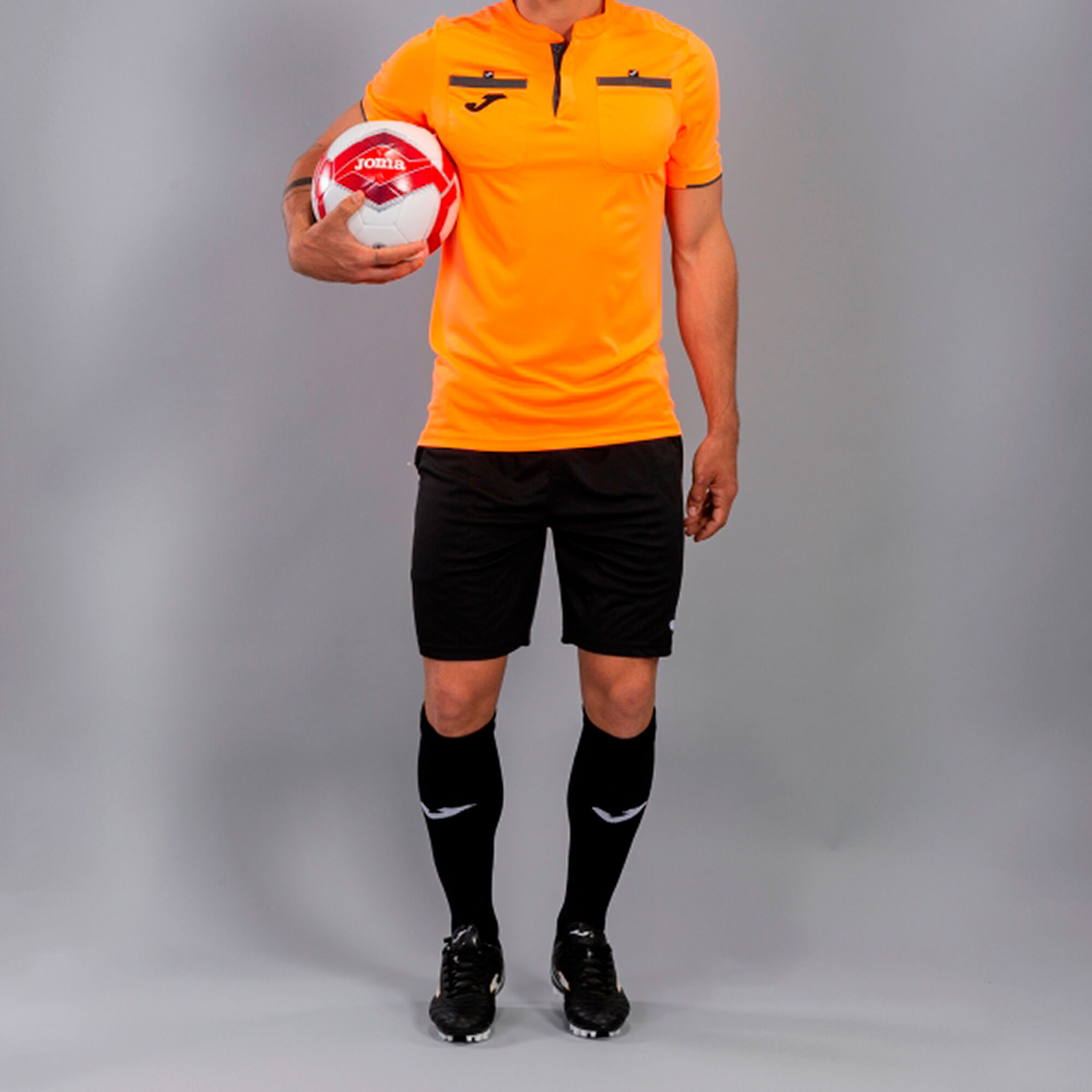 Shirt short sleeve man Referee orange