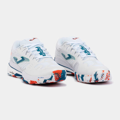 Chaussures Slam Men 23 terre battue homme blanc bleu pétrole