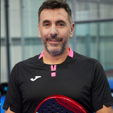 Maglia a manica corta uomo Ranking nero rosa fluorescente