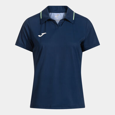 Polo manica corta donna challenge blu navy