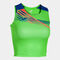Top femme Elite X vert fluo bleu roi