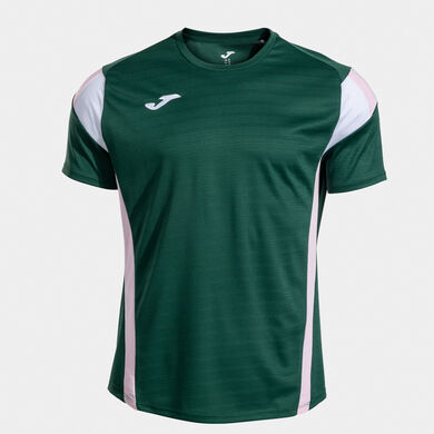 Camiseta manga corta hombre Montreal verde rosa