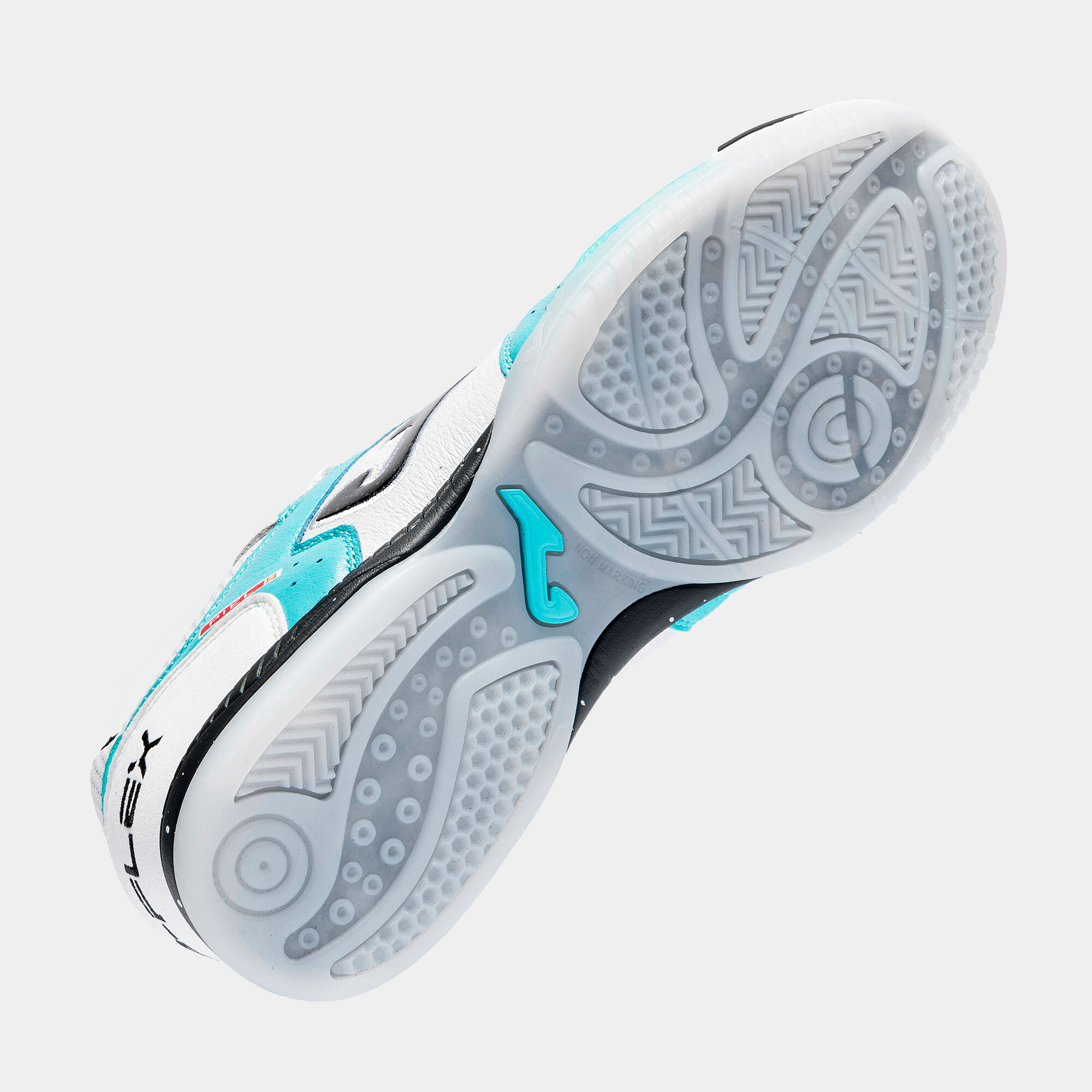 Futsal shoes Top Flex 26 indoor fluorescent turquoise white | JOMA®