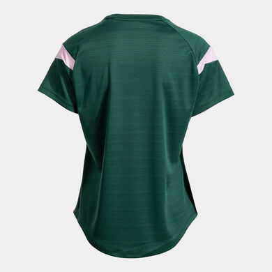 Shirt short sleeve woman Montreal green pink