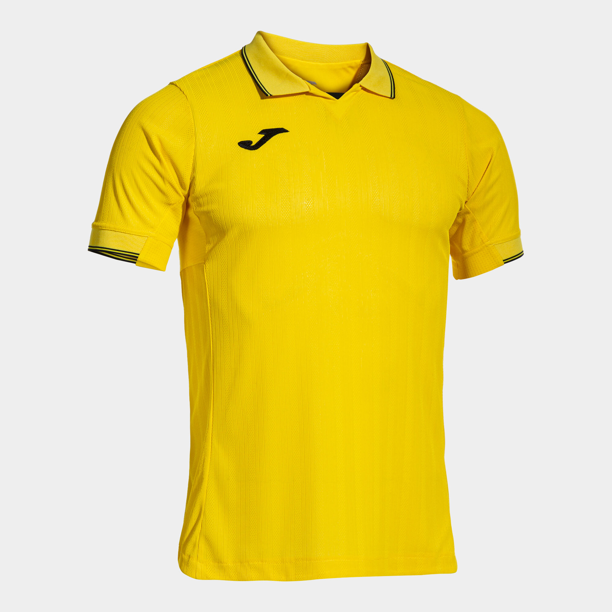 Shirt short sleeve man Fit one yellow