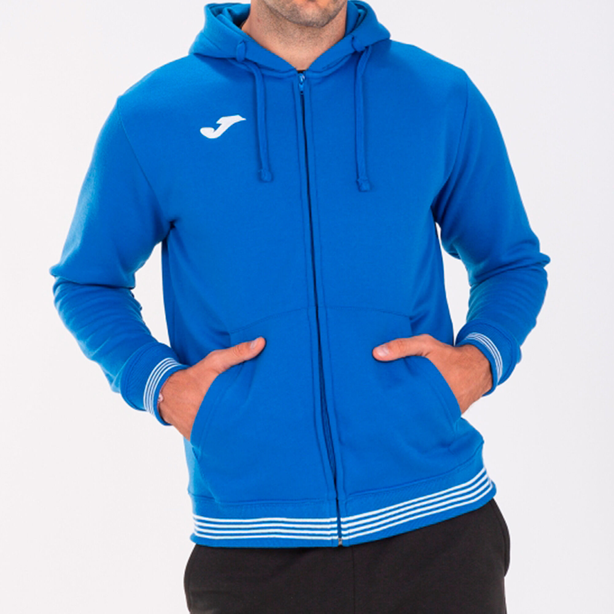 Veste de jogging à capuche Homme Bleu Massana